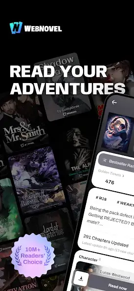 تحميل تطبيق WebNovel مهكر Apk للاندرويد 2026 أخر إصدار مجانا