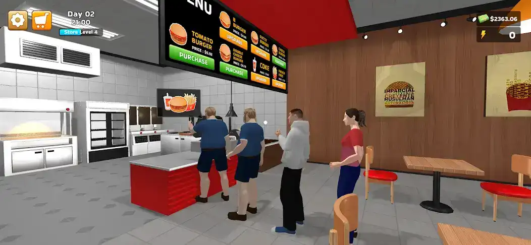 تحميل لعبة Burger Simulator مهكرة Apk للاندرويد 2026 أخر إصدار مجانا