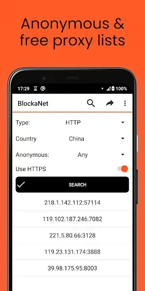 تحميل تطبيق BlockaNet Proxy List مهكر Apk للاندرويد 2026 أخر إصدار مجانا