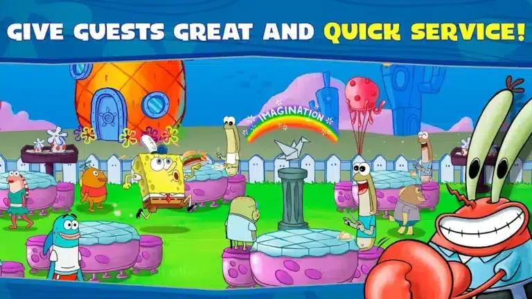 تحميل لعبة SpongeBob Krusty Cook-Off مهكرة Apk للاندرويد 2026 أخر إصدار مجانا