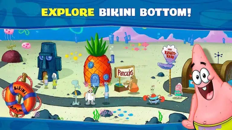 تحميل لعبة SpongeBob Krusty Cook-Off مهكرة Apk للاندرويد 2026 أخر إصدار مجانا