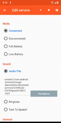 تحميل تطبيق Battery Sound Notification مهكر Apk للاندرويد 2026 أخر إصدار مجانا