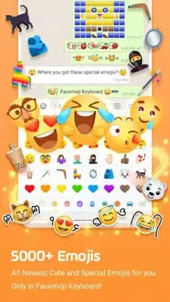 تحميل كيبورد ايموجي Facemoji Keyboard مهكر Apk للاندرويد 2026 أخر إصدار مجانا
