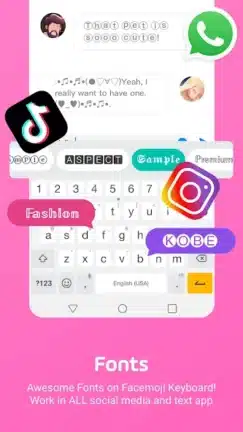 تحميل كيبورد ايموجي Facemoji Keyboard مهكر Apk للاندرويد 2026 أخر إصدار مجانا
