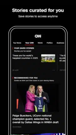تحميل تطبيق سي إن إن الإخبارية CNN News مهكر Apk للاندرويد 2026 أخر إصدار مجانا