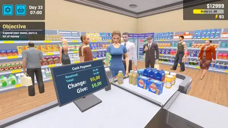 تحميل محاكي السوبر ماركت Supermarket Simulator مهكرة Apk للاندرويد 2026 أخر إصدار مجانا