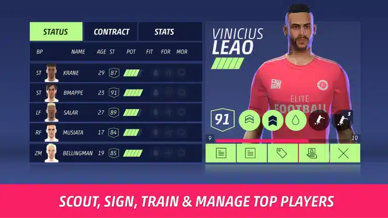 تحميل لعبة SEASON 25 Football Manager مهكرة Apk للاندرويد 2026 أخر إصدار مجانا