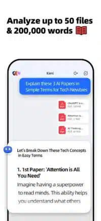 تحميل تطبيق kimi Ai مهكر Apk للاندرويد 2026 أخر إصدار مجانا