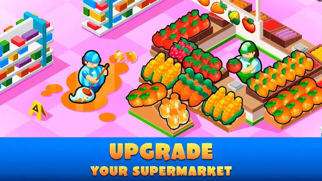تحميل لعبة Idle Supermarket Tycoon مهكرة Apk للاندرويد 2026 أخر إصدار مجانا