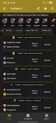 تحميل تطبيق GeeSports مهكر Apk للاندرويد 2026 أخر إصدار مجانا