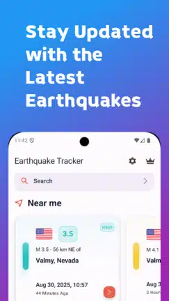 تحميل تطبيق Earthquake Tracker مهكر Apk للاندرويد 2026 أخر إصدار مجانا