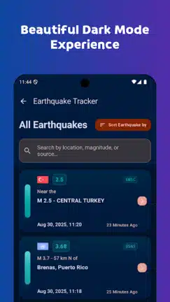 تحميل تطبيق Earthquake Tracker مهكر Apk للاندرويد 2026 أخر إصدار مجانا