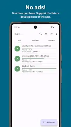 تحميل تطبيق Flud+ Torrent Downloader مهكر Apk للاندرويد 2026 أخر إصدار مجانا