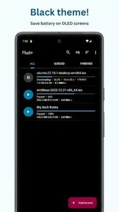 تحميل تطبيق Flud+ Torrent Downloader مهكر Apk للاندرويد 2026 أخر إصدار مجانا
