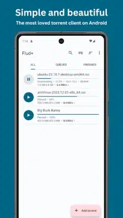 تحميل تطبيق Flud+ Torrent Downloader مهكر Apk للاندرويد 2026 أخر إصدار مجانا