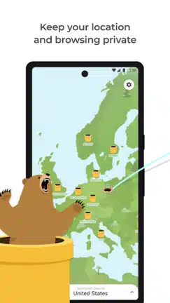 تحميل تطبيق TunnelBear VPN مهكر Apk للاندرويد 2026 أخر إصدار مجانا