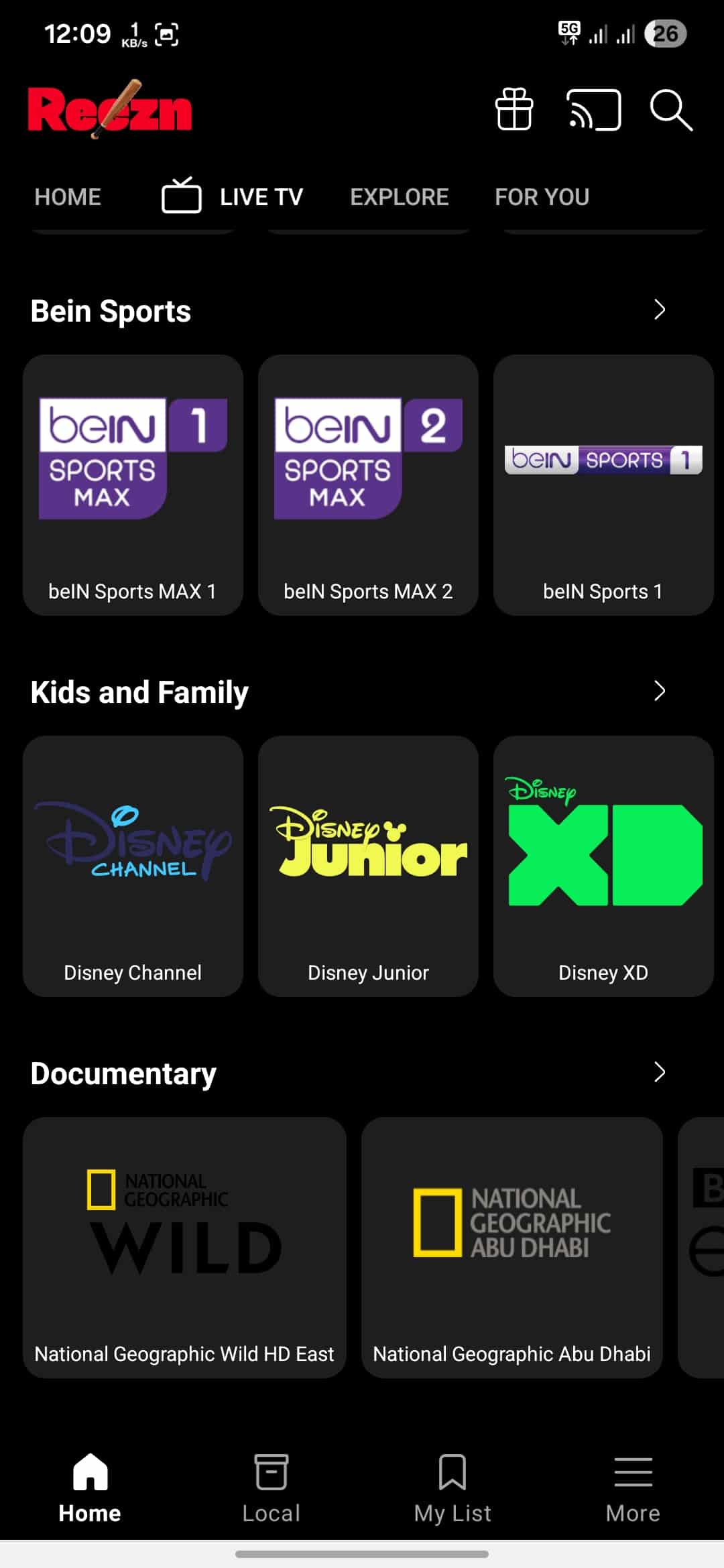 تحميل تطبيق Reezn TV v2.0.0 مهكر Apk للاندرويد 2026 أخر إصدار مجانا