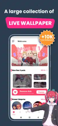 تحميل تطبيق Anime Live Wallpapers مهكر Apk للاندرويد 2026 أخر إصدار مجانا