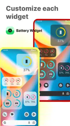 تطبيق Battery Widget مهكر