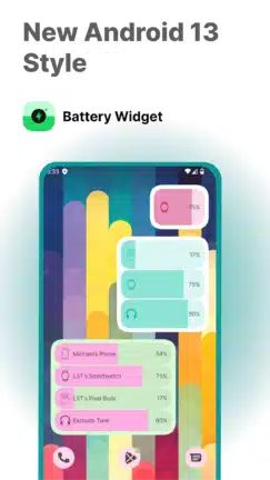 تطبيق Battery Widget مهكر