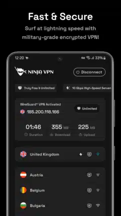 تحميل برنامج Ninja Vpn مهكر Apk للاندرويد 2026 أخر إصدار مجانا