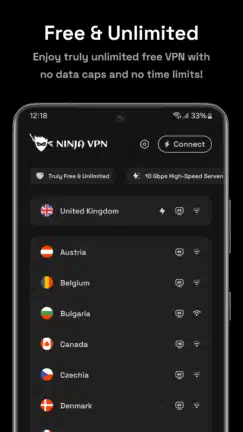 تحميل برنامج Ninja Vpn مهكر Apk للاندرويد 2026 أخر إصدار مجانا