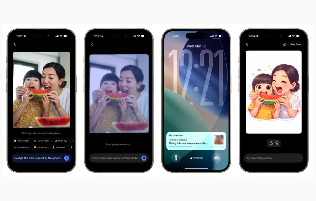 مايكروسوفت تطلق ميزة جديدة لإعادة تشكيل الصور بطرق فنية من خلال ون درايف