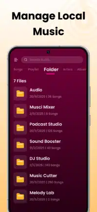 تحميل تطبيق Music Player مهكر