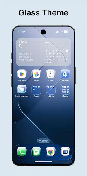 تحميل تطبيق Liquid Launcher OS 26 مهكر Apk للأندرويد 2026 أخر إصدار مجاناً