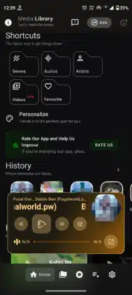 تحميل تطبيق Media Player Mp3, Mp4, Player مهكر
