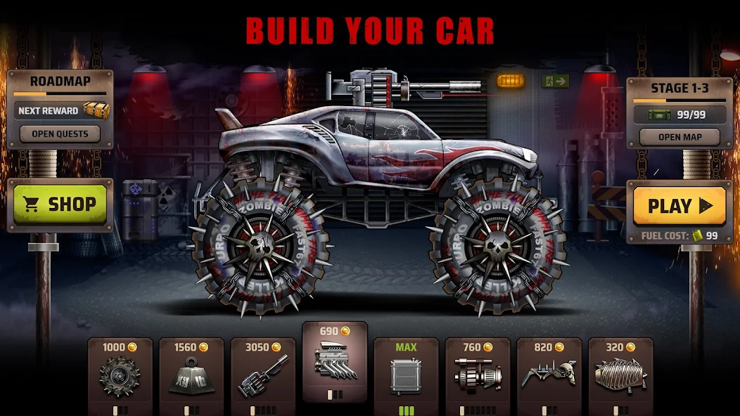 تحميل لعبة Zombie Hill Racing مهكرة Apk للاندرويد 2026 أخر إصدار مجانا