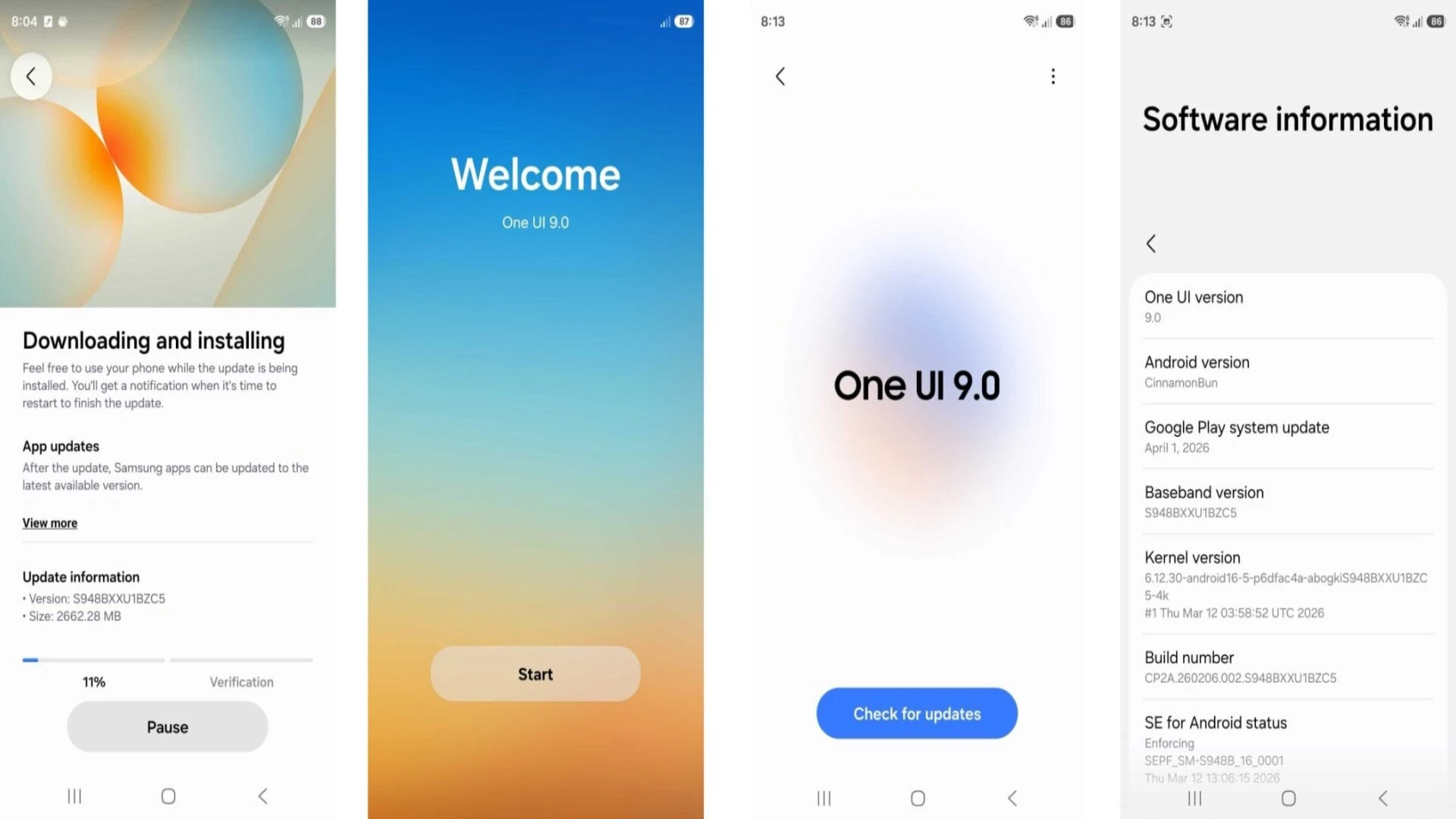 تحديث One UI 9