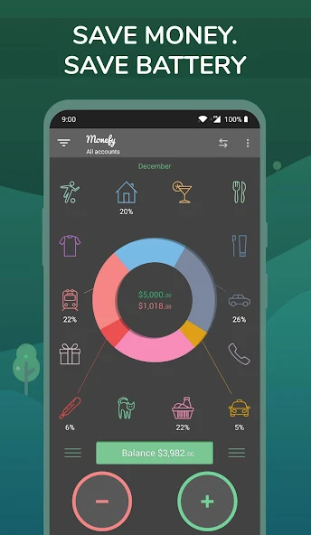 تنزيل تطبيق Monefy مهكر للاندرويد Apk أخر اصدار 2026 مجانا
